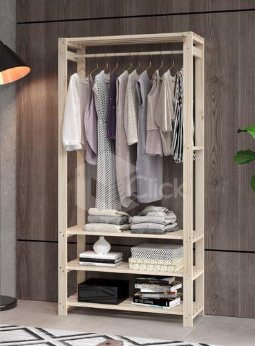 Arara + Estante Espositor De Roupa Com Prateleira - Decore com Amor Imagem de Arara + Estante Espositor De Roupa Com Prateleira