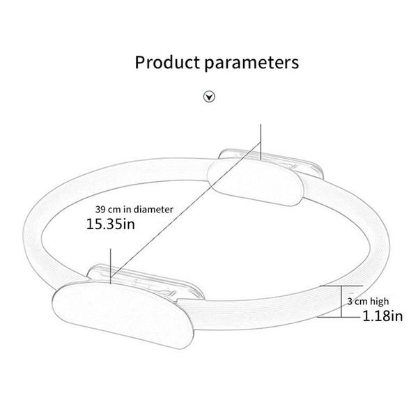 Imagem de Arco Anel Yoga Flexível Para Pilates Circulo Mágico Pernas