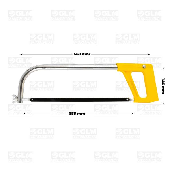 Imagem de Arco De Serra Tubolar Fixo C/ Lâmina 12'' 300 Mm