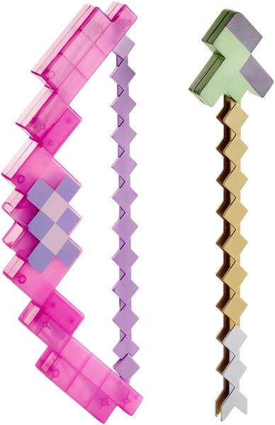 Imagem de Arco e flecha encantados de brinquedo Mattel Minecraft com ponta de poção