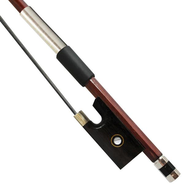 Arco estudante cromado para violino crina preta - ORQUEZZ Imagem de Arco estudante cromado para violino crina preta