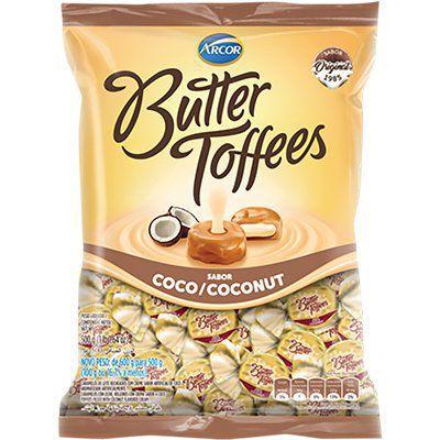 Imagem de Arcor Bala Butter Toffees Coco 100 gramas