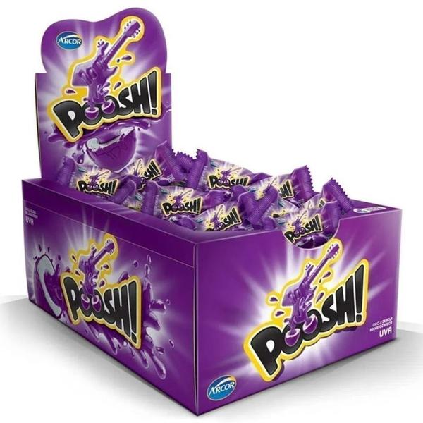 Imagem de Arcor Chiclete Poosh Sabor Uva - Display com 200G