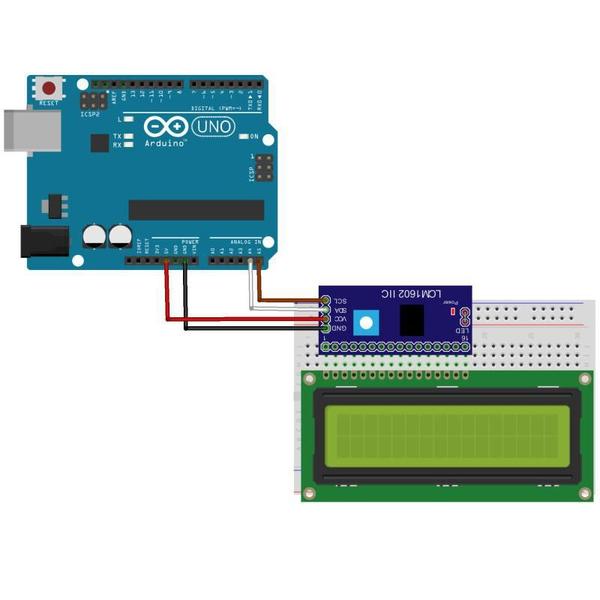 Imagem de Arduino Display Lcd 16X2 I2C - Iic - Serial