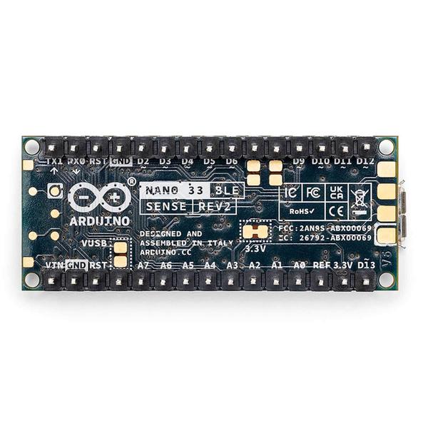 Imagem de Arduino Nano 33 Ble Sense Rev2 Com Cabeçalho - ABX00070