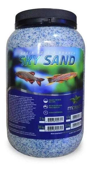 Imagem de Areia Azul E Branca Mbreda 6 Kg - Substrato Mbreda Sky Sand