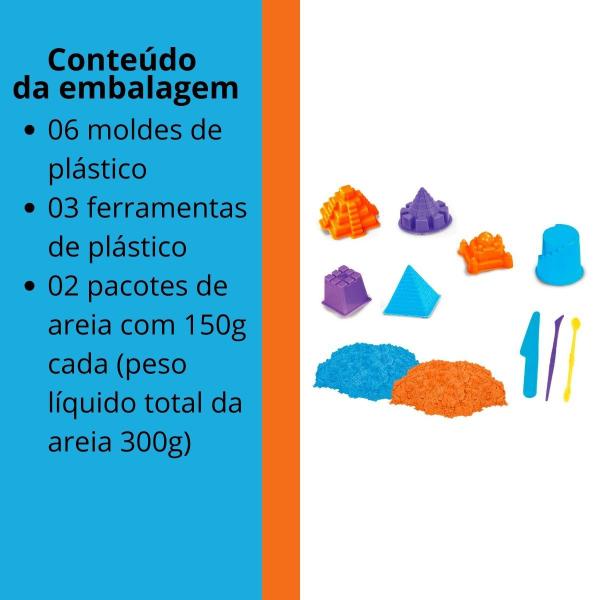 Imagem de Areia de Modelar Castelo Brinquedo de Massinha com Moldes DM