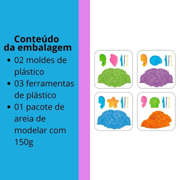 Imagem de Areia Mágica de Modelar Divertida Pocket com Moldes Sereia