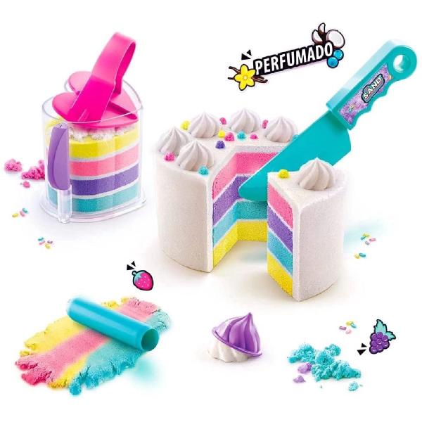 Imagem de Areia Magica Perfumada Rainbow Cake So Sand Asmr Fun F0084