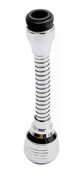Arejador Extensor Flexível Cromado Para Torneira De Cozinha - Novo Seculo Imagem de Arejador Extensor Flexível Cromado Para Torneira De Cozinha