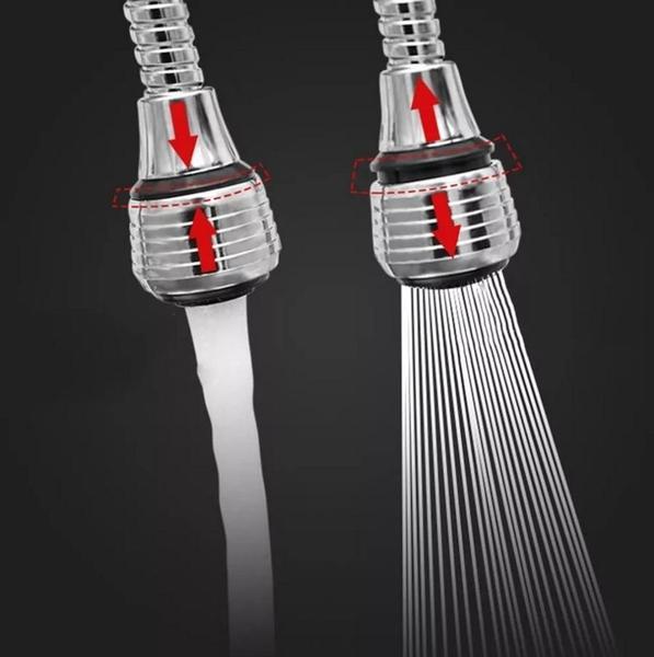 Arejador Extensor Flexível Cromado Para Torneira De Cozinha - Novo Seculo Imagem de Arejador Extensor Flexível Cromado Para Torneira De Cozinha