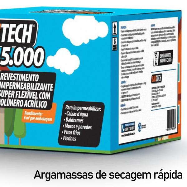 Imagem de Argamassa Impermeabilizante Bautech Top Lastic 5000 18kg