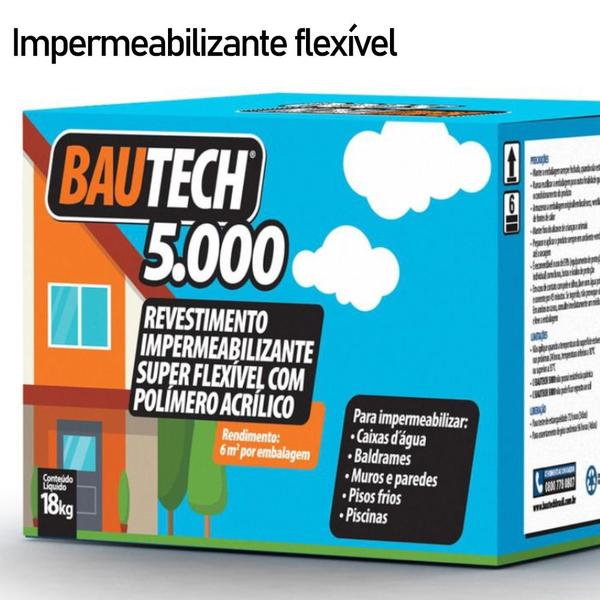 Imagem de Argamassa Impermeabilizante Bautech Top Lastic 5000 18kg