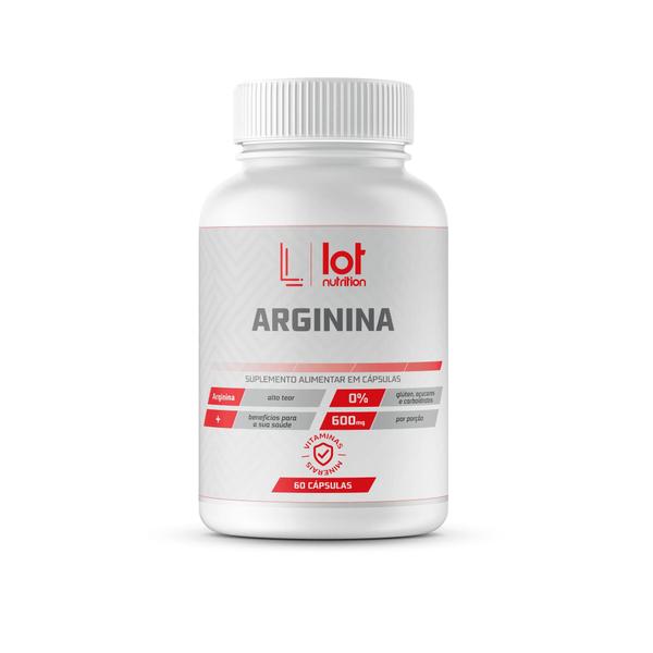 Imagem de Arginina 600mg 60 cápsulas Lot Nutrition