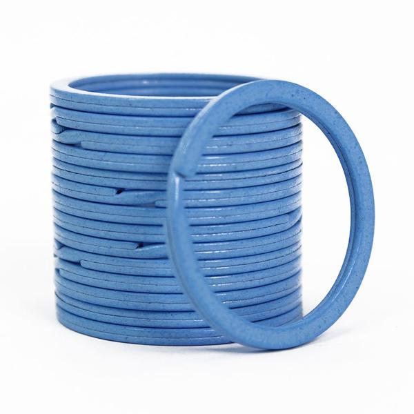 Argola 35mm Italiana Azul Bebe Reforçada Para Artesanato Chaveiro 50 Unidades - Russo Art Imagem de Argola 35mm Italiana Azul Bebe Reforçada Para Artesanato Chaveiro 50 Unidades