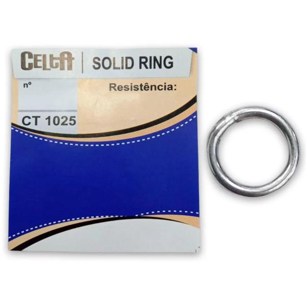 Argola Celta Solid Ring CT1025 Para Pesca Resistência 200lb 90,6kg Nº 05 C/09 Unidades Imagem de Argola Celta Solid Ring CT1025 Para Pesca Resistência 200lb 90,6kg Nº 05 C/09 Unidades