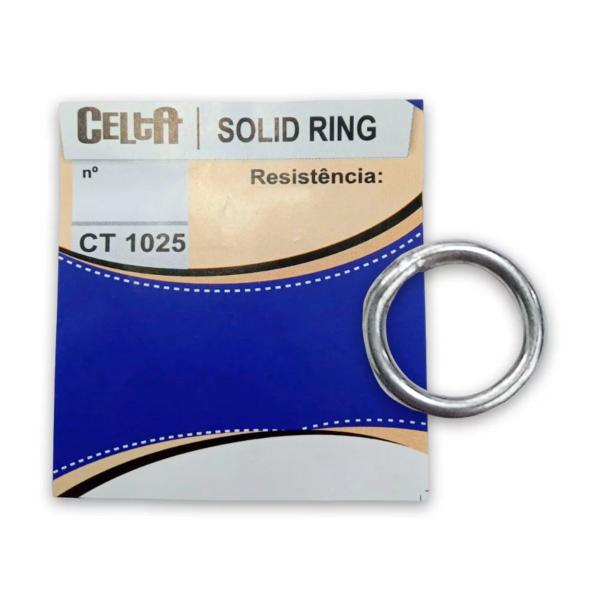 Argola Celta Solid Ring CT1025 Para Pesca Resistência 200lb 90,6kg Nº 05 C/09 Unidades Imagem de Argola Celta Solid Ring CT1025 Para Pesca Resistência 200lb 90,6kg Nº 05 C/09 Unidades