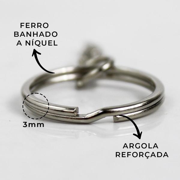 Argola Com Corrente Para Chaveiro 23mm +Triangulo 500 Unidades - Atacado Imagem de Argola Com Corrente Para Chaveiro 23mm +Triangulo 500 Unidades - Atacado