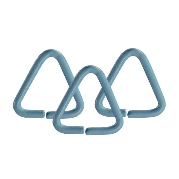 Argola Com Corrente Para Chaveiro 23mm + Triangulo Elo Azul Bebe 200 Peças Imagem de Argola Com Corrente Para Chaveiro 23mm + Triangulo Elo Azul Bebe 200 Peças