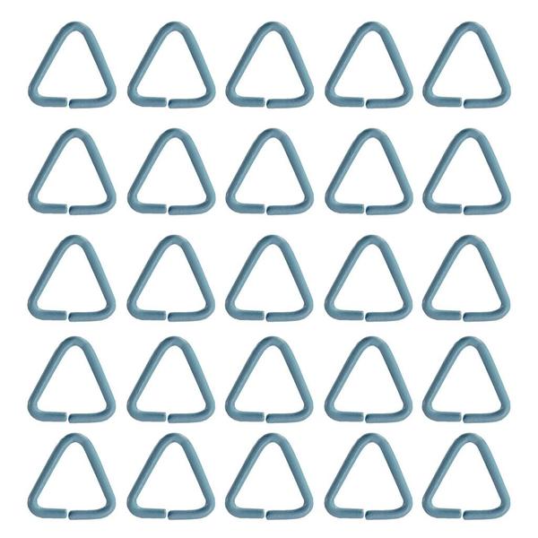 Argola Com Corrente Para Chaveiro 23mm + Triangulo Elo Azul Bebe 200 Peças Imagem de Argola Com Corrente Para Chaveiro 23mm + Triangulo Elo Azul Bebe 200 Peças