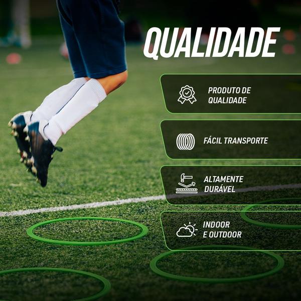 Argola de agilidade 40cm esporte treino futebol 5un Amarelo - Pista e Campo Imagem de Argola de agilidade 40cm esporte treino futebol 5un Amarelo