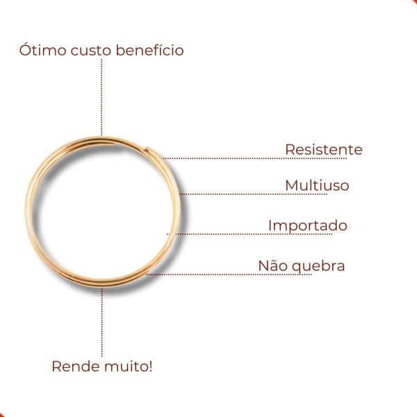 Imagem de Argola de guardanapo volta dupla 43mm em ferro com 50 peças