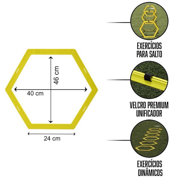 Imagem de Argola Hexagonal para Treino Funcional de Agilidade