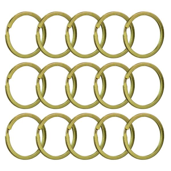 Imagem de Argola Italiana Resistente Banho Níquel Dourado 28mm Com 100 Unidades