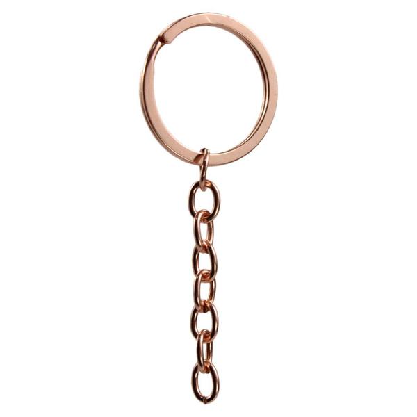 Argola Italiana Rose Gold 32mm Com Corrente 20 Unidades - RussoArt Imagem de Argola Italiana Rose Gold 32mm Com Corrente 20 Unidades