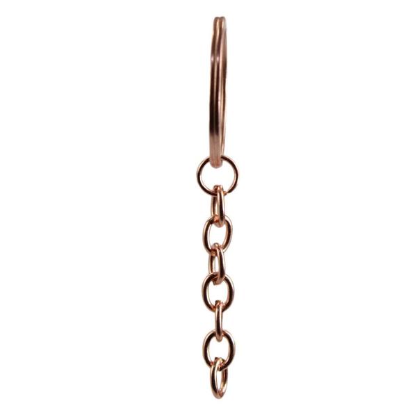 Argola Italiana Rose Gold 32mm Com Corrente 20 Unidades - RussoArt Imagem de Argola Italiana Rose Gold 32mm Com Corrente 20 Unidades