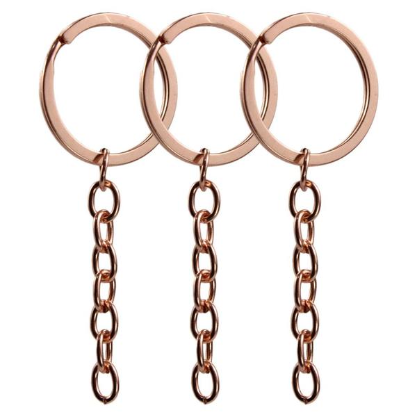 Imagem de Argola Italiana Rose Gold 32mm Com Corrente 40 Unidades