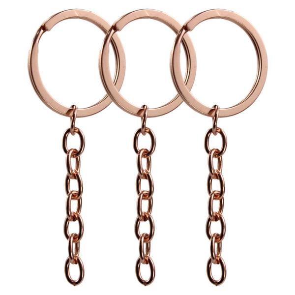 Imagem de Argola Italiana Rose Gold 32mm Elo Terminal 8mm 30 Unidades