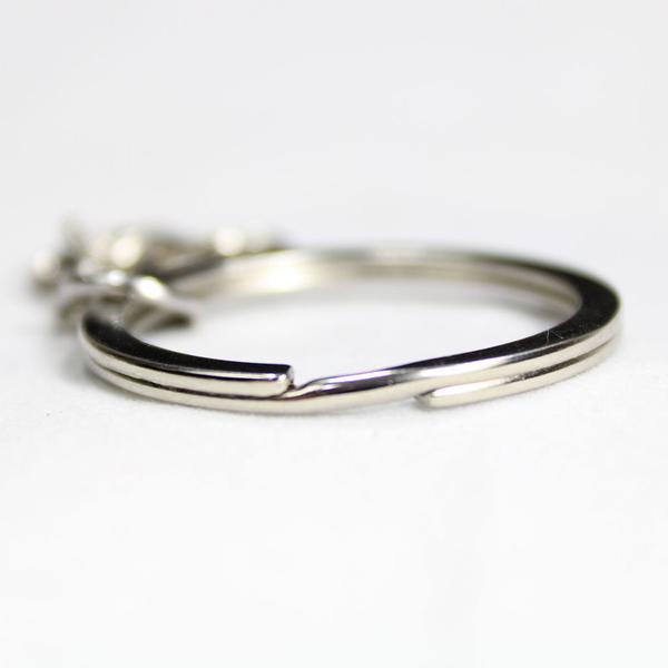 Argola Para Chaveiro C/ Corrente - 28mm + Elo Triangulo 8mm - 10 Peças - RussoArt Imagem de Argola Para Chaveiro C/ Corrente - 28mm + Elo Triangulo 8mm - 10 Peças
