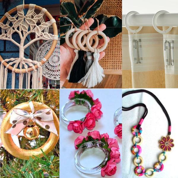 Argola Plástica 11,5cm Espessura 8mm Branca Para Artesanato 30 Unidades - Russo Art Imagem de Argola Plástica 11,5cm Espessura 8mm Branca Para Artesanato 30 Unidades