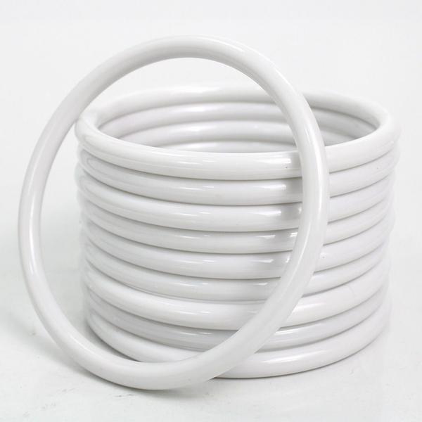 Argola Plástica 11,5cm Espessura 8mm Branca Para Artesanato 30 Unidades - Russo Art Imagem de Argola Plástica 11,5cm Espessura 8mm Branca Para Artesanato 30 Unidades