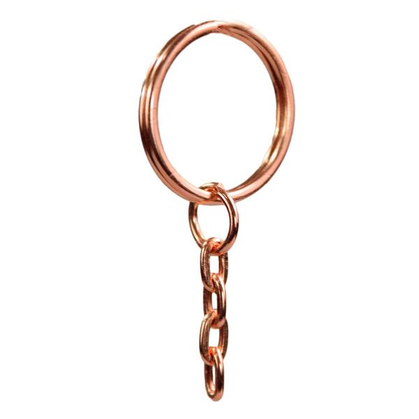 Imagem de Argola Reforçada Rose Gold 23mm Com Mini Pitão Rosqueável 9mm - 300 Peças