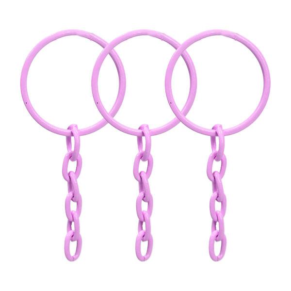 Argolas Com Corrente 23mm e Elo 8mm Rosa Bebê 100 Unidades - RA Imagem de Argolas Com Corrente 23mm e Elo 8mm Rosa Bebê 100 Unidades