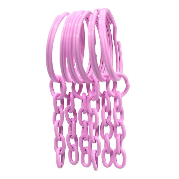 Argolas Com Corrente 23mm e Elo 8mm Rosa Bebê 100 Unidades - RA Imagem de Argolas Com Corrente 23mm e Elo 8mm Rosa Bebê 100 Unidades