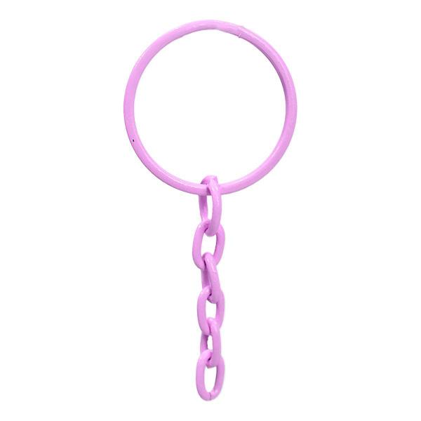 Argolas Com Corrente 23mm e Elo 8mm Rosa Bebê 100 Unidades - RA Imagem de Argolas Com Corrente 23mm e Elo 8mm Rosa Bebê 100 Unidades