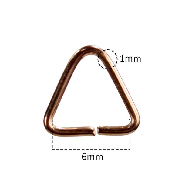 Imagem de Argolas Para Chaveiro 23mm Rose Gold Com Corrente 5 Elos - 500 Unidades