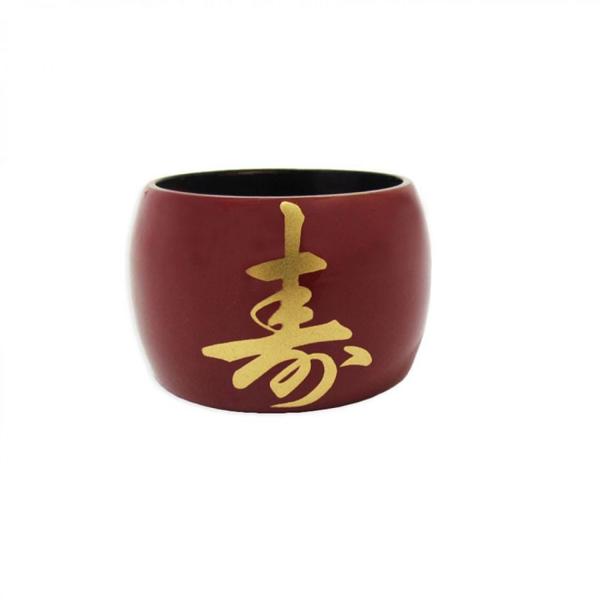 Argolas Porta Guardanapos com Ideograma Vermelho 18 Unidades Nihon Shikko Imagem de Argolas Porta Guardanapos com Ideograma Vermelho 18 Unidades Nihon Shikko