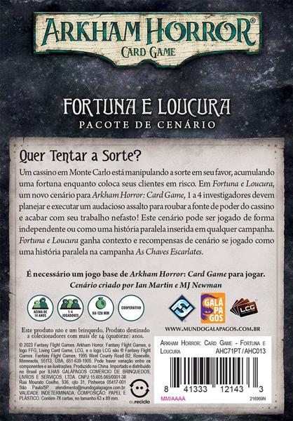 Imagem de Arkham Horror: Card Game - Fortuna e Loucura (Expansão de Cenário)