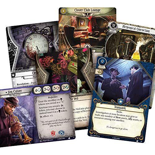 Imagem de Arkham Horror The Card Game The Dunwich Legacy Deluxe EXPANSION   do Jogo de Terror Jogo misterioso   de Jogos de Cartas Cooperativas Idade 14+  1-2 Jogadores  Avg. Playtime 1-2 Horas  Feito por Fantasy Flight Games