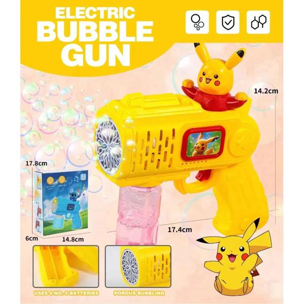 Arma de Bolhas Elétrica Hello Kitty para Crianças - Brinquedo para Festas e Jogos ao Ar Livre Imagem de Arma de Bolhas Elétrica Hello Kitty para Crianças - Brinquedo para Festas e Jogos ao Ar Livre