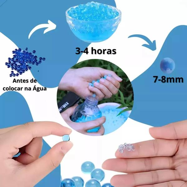 Imagem de Arma de Bolinhas de Gel Automática  Recarga Rápida e Fácil