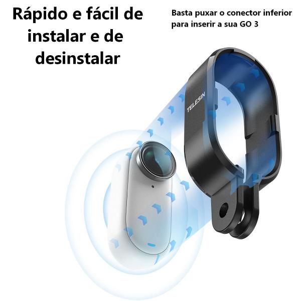 Armação Moldura Frame para Insta360 GO 3 - Telesin Imagem de Armação Moldura Frame para Insta360 GO 3 - Telesin