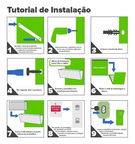 Imagem de Armadilha Atrai Mata Inseto Mosca Mosquito Bivolt Control Up 30 Basic Bivolt