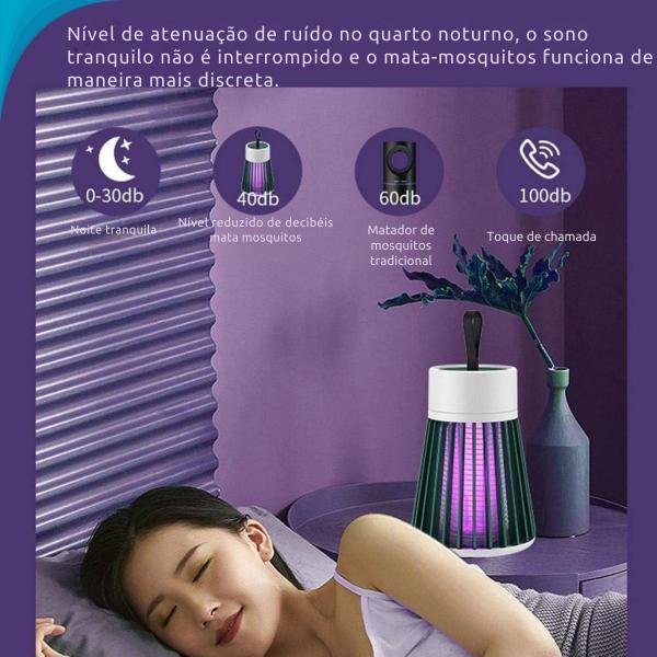 Imagem de Armadilha de Insetos com Luz Ultravioleta Seguro Para Crianças e Animais Produto Oficial