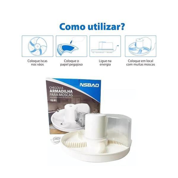 Imagem de Armadilha Elétrica Automática Para Moscas com USB