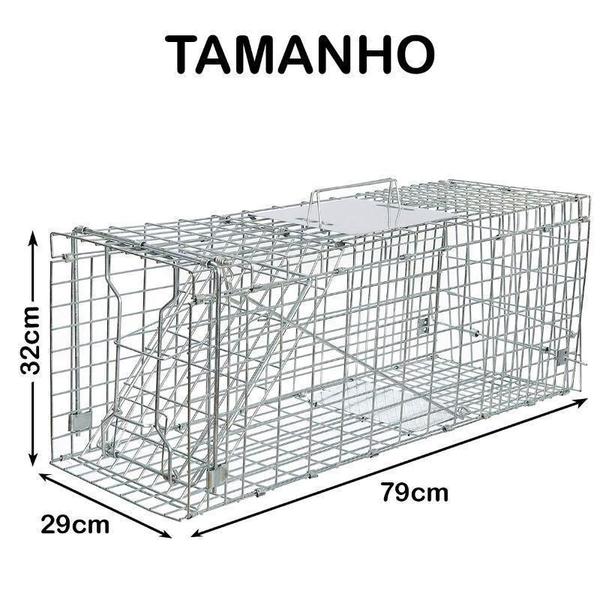 Imagem de Armadilha Gaiola Gatoeira Lorben Grande Para Resgate Animal